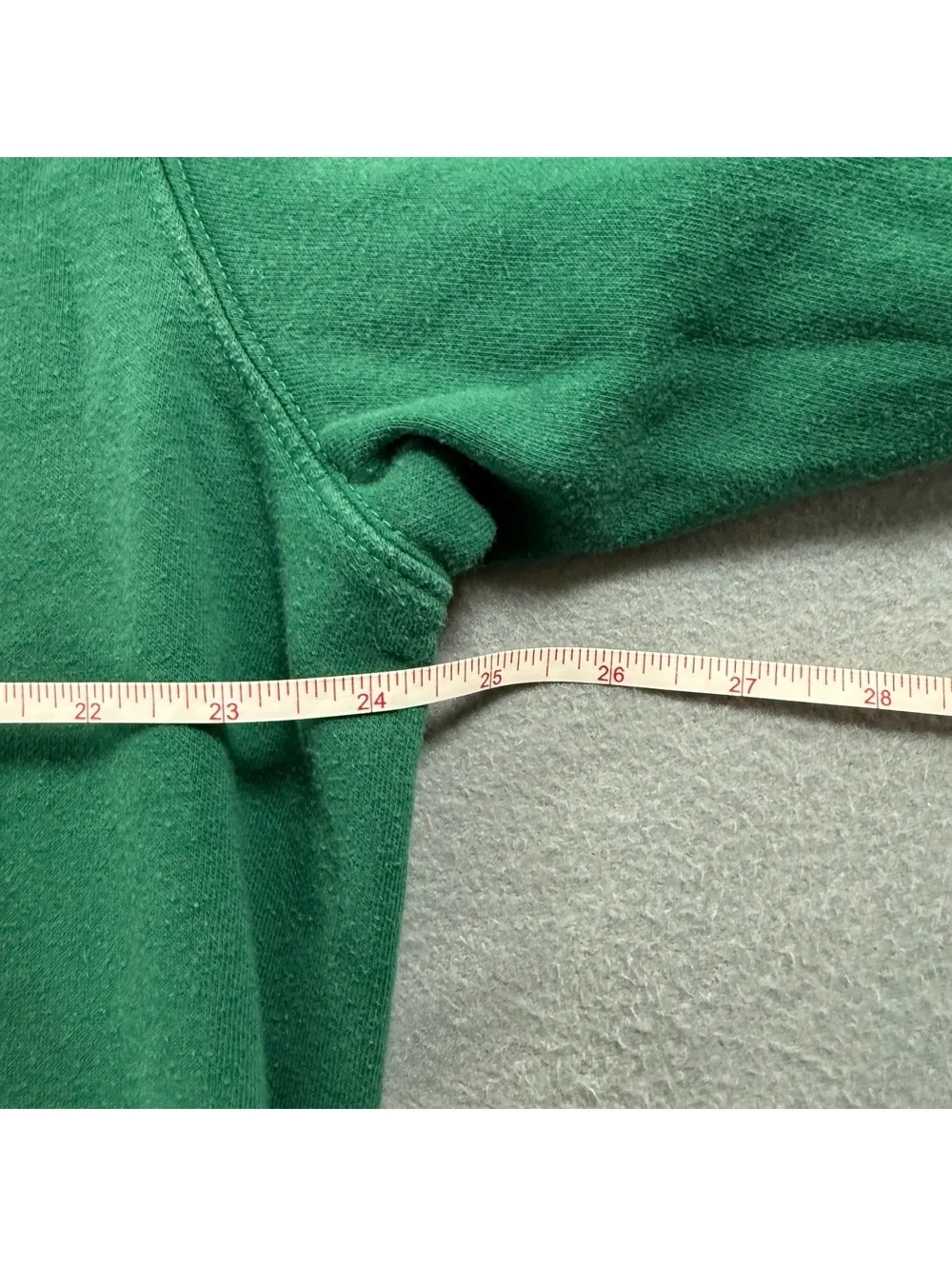 The North Face Mens XL Box Logo Pullover Hoodie Green Sweatshirt Distressed